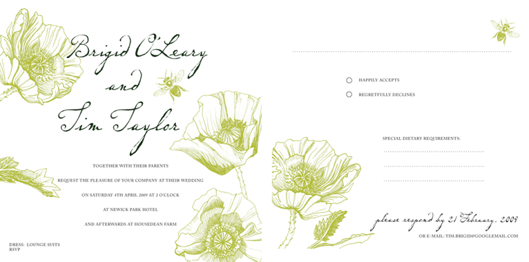 wedding invite